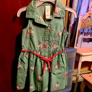 Carters 2t unicorn knee length dress
